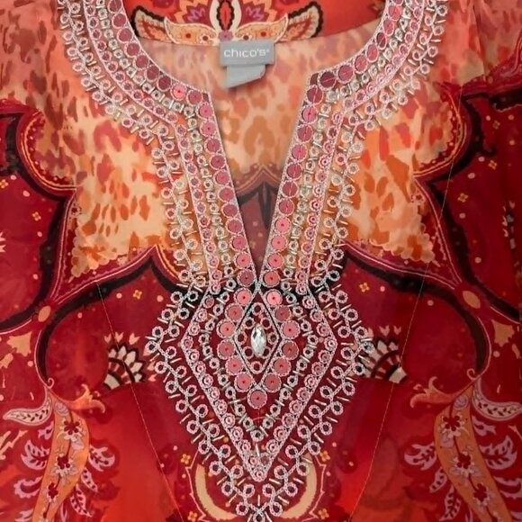 Chico’s Embellished Ott Tunic - Picture 6 of 8